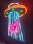 Ufo Inek Neon Tabela Kafe Dükkan Neon LED Dekorasyon Ufo'da Inek Dekoratif Aydınlatma Gece Lambası 2