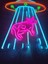 Ufo Inek Neon Tabela Kafe Dükkan Neon LED Dekorasyon Ufo'da Inek Dekoratif Aydınlatma Gece Lambası 3