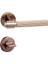 Axes-L Wc Rozetli Rose Renk Wc Banyo Kapı Kolu HA213RO12WRS 2