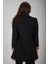 Siyah Leopar Astar Detaylı Krep Blazer Ceket 0105120.01 3