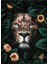 Lion Flower 3D Poster - 3 Boyutlu Tek Parça Duvar Kağıdı 2