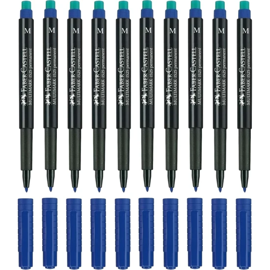 Faber-Castell Multimark 1525 M Asetat Kalemi 1.0 mm Mavi 10 Adet