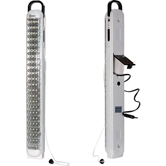 69 LED Akülü Şarjlı Işıldak Parlak Otomatik LED Lamba Ipli Kademeli El Feneri