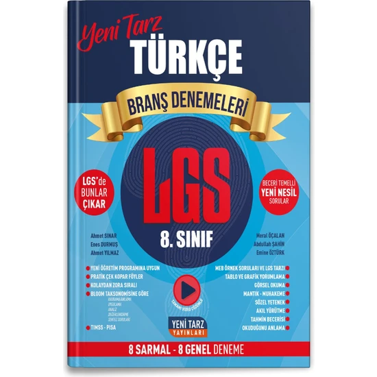 Yeni Tarz Yayınları 8. Sınıf Lgs Türkçe Branş Denemeleri