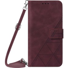 Zunhai Sony Xperia Için Crossbody Deri Kılıfı 10 Iv Wine Red (Yurt Dışından)