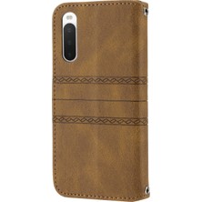 Zunhai Sony Xperia Için Pu Kılıf 10 Iv Brown (Yurt Dışından)