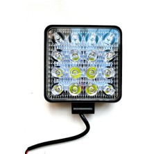 Point 16 LED Kare 48W Off Road Sis Farı Lambası Projektör 12-24V