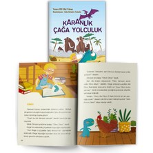 10+ Yaş - Dinozor Çağına Dönüş "Karanlık Çağa Yolculuk" Eğlenceli, Resimli Hikâye Kitabı 4. Sınıf