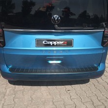 Solarex Vw Caddy 2021-2022 Için Arka Tampon Koruma Eşiği Abs Mat Plastik