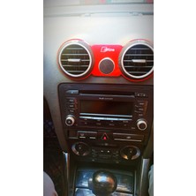 BalcıoğluSrv Audi A3 8P (2004-2012)UYUMLU %100 Kırılmaz Sline Logolu Kırmızı Telefon Tutucu