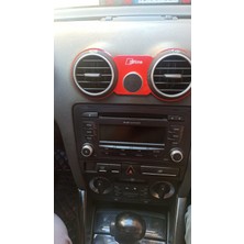 BalcıoğluSrv Audi A3 8P (2004-2012)UYUMLU %100 Kırılmaz Sline Logolu Kırmızı Telefon Tutucu