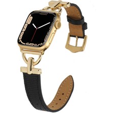 Kupa Apple Watch 38MM Kordon Deri Görünüm Metal Gövde Parlak Göz Alıcı Dizayn Parlak Akıllı Saat Kordon