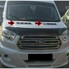 Solarex Ford Transit 2014 Sonrası Uyumlu Krom Kaput Üstü Havalandırma 2 Parça P.çelik