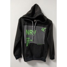 Nirvana Erkek Çocuk Kapüşonlu Sweatshirt 9-12 Yaş Gri Melanj