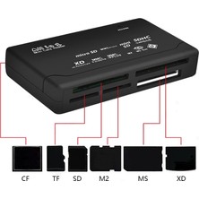 Aogo USB Kart Okuyucu Sd Sdhc Mini Micro Sd M2 Mmc Xd Cf All In One Çoklu Card Reader