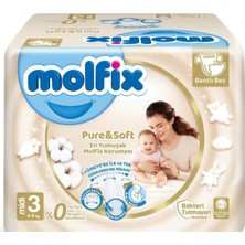 Molfix Pure&soft Midi 3 Beden 256'LI Süper Fırsat Paketi (64X4)