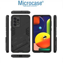 Microcase Samsung Galaxy A53 5g Matrix Serisi Armor Standlı Perfect Koruma Kılıf -Siyah