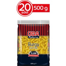 Oba Burgu Makarna 500 gr (20'li Paket)