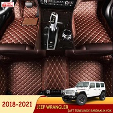 Miren Jeep Wrangler 2018-2021 Uyumlu 5d Havuzlu Suni Deri Oto Paspas