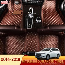 Miren Mitsubishi Outlander 2016-2018 7 kişili Uyumlu 5d Havuzlu Suni Deri OTO PASPAS