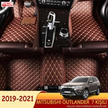 Miren Mitsubishi Outlander 2019-2021 7 kişili Uyumlu 5d Havuzlu Suni Deri OTO PASPAS