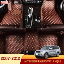 Miren Mitsubishi Pajero V97 2007-2012 7 kişili Uyumlu 5d Havuzlu Suni Deri OTO PASPAS