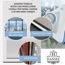 Hansel Çift Cam Pimapen Uyumlu Yeni Nesil Kademe Ayarlı Mıknatıslı Camçek 5-30 mm