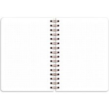 Matt Notebook A5 15X21 cm Spiralli Lastikli Noktalı Tarihsiz Not Defteri Arı