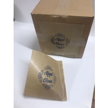 Ecen Ambalaj Hamburger Kağıdı Şamua Kraft 15X15 cm 1.000 Adetli Paket