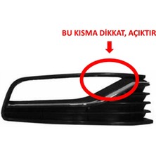 Erçam Vw Volkswagen Polo 2015-2017 Ön Tampon Sağ Sis Farı Izgarası Çerçevesi Krom Çıtalı Kapak 6C0854662C