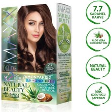 Maxx Deluxe 2 Paket Natural Beauty Amonyaksız Saç Boyası 7 Karamel Kahve