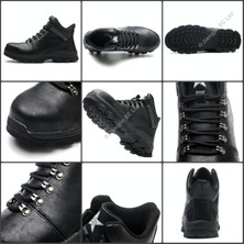 JJEC Botları Çelik Burunlu Iş Ayakkabısı Dayanıklı Deri Üst (Yurt Dışından)