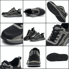 JJEC Ayakkabıları Çelik Burunlu Iş Botları Nefes Alabilir Kumaş Üst (Yurt Dışından)
