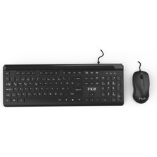 Inca IMK-377 Wired Slim Chocolate Dizayn Q Kablolu Klavye Mouse Set