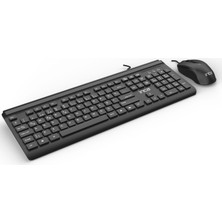 Inca IMK-377 Wired Slim Chocolate Dizayn Q Kablolu Klavye Mouse Set