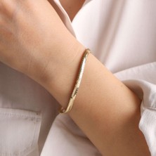 Sembol Gold 14 Ayar Altın Balıksırtı Bileklik 5mm