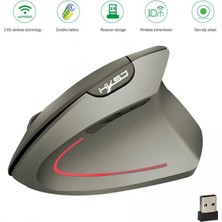 Shuji Kablosuz Fare Dikey Fare Ergonomik Şarj Edilebilir 3 Dpı Isteğe Bağlı Ayarlanabilir 2400 Dpı USB Şarj Kablolu Mac Dizüstü Bilgisayar Için Fare Siyah (Yurt Dışından)