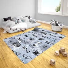 Setay Konteyner Çocuk Odası Takımı Uyumlu Kaydırmaz Halı 80X160