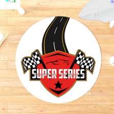 Setay Formula Çocuk Odası Takımı Uyumlu Kaydırmaz Yuvarlak Halı 160X160