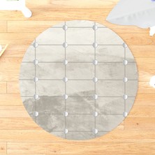 Setay Eymen Çocuk Odası Takımı Uyumlu Kaydırmaz Yuvarlak Halı 160X160