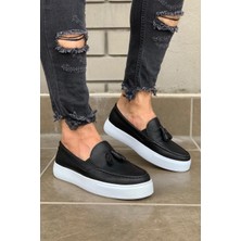 Xon1 Günlük Spor Klasik Ayakkabı 717 Siyah (Beyaz Taban)