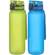 Uzspace 2li Set 800ML -Yeni Ebat-Boy 25 Cm-Tritan Su Matarası Bpa Koku Sızdırma Yok