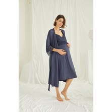 Monamise Dantelli Hamile Lohusa Sabahlık Takımı 18428