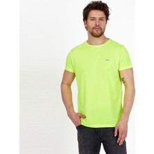Slazenger REPUBLIC Erkek Tişört Neon Yeşil