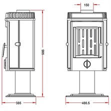 İnvicta Mesnil Döküm Odun Sobası 6136-44
