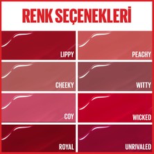 Maybelline New York Super Stay Vinyl Ink Uzun Süre Kalıcı Likit Parlak Ruj 40 Witty