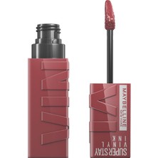 Maybelline New York Super Stay Vinyl Ink Uzun Süre Kalıcı Likit Parlak Ruj 40 Witty