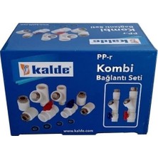 Asil Metal Kalde Kombi Montaj Seti Pp 8'li Dirsekli Bağlantı