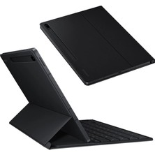 Samsung Galaxy Tab S7+ / S7 FE / S8+ Türkçe Klavyeli Kılıf - Siyah EF-DT970BBEGTR