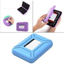 Bestnify Taşınabilir 3.5 İnç Sabit Disk Kılıfı HDD Saklama Kutusu Toz Geçirmez Anti-Statik Mavi Mavi (Yurt Dışından)
